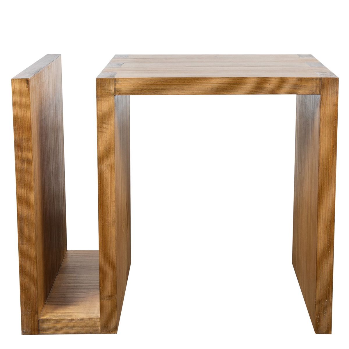 BASEMENT HOME - Mesa Lateral Rectangular Madera