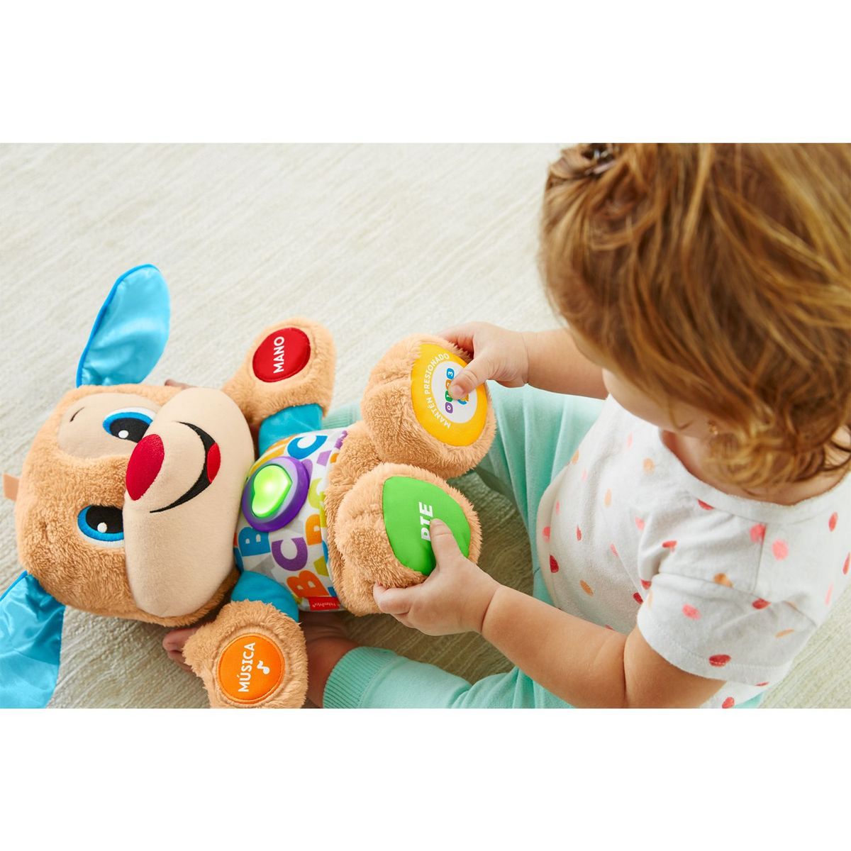 FISHER PRICE - Peluche Fisher Price Interactivo Con Abc Y Números