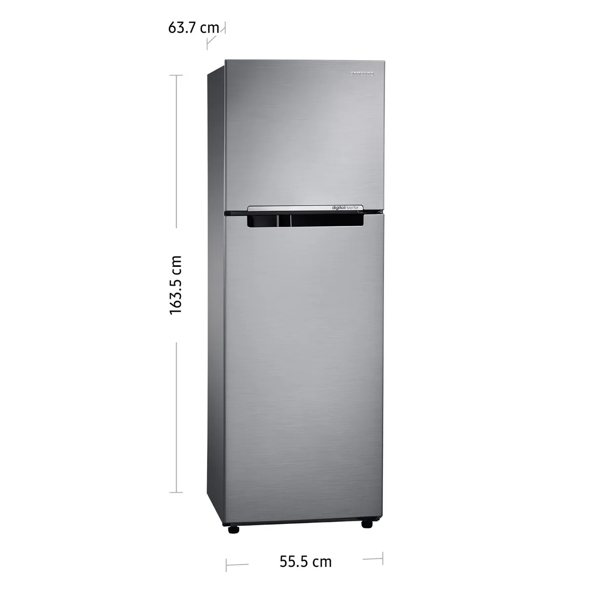 SAMSUNG - Refrigeradora Samsung Top Mount 255Lt RT25FARADS8 Silver.