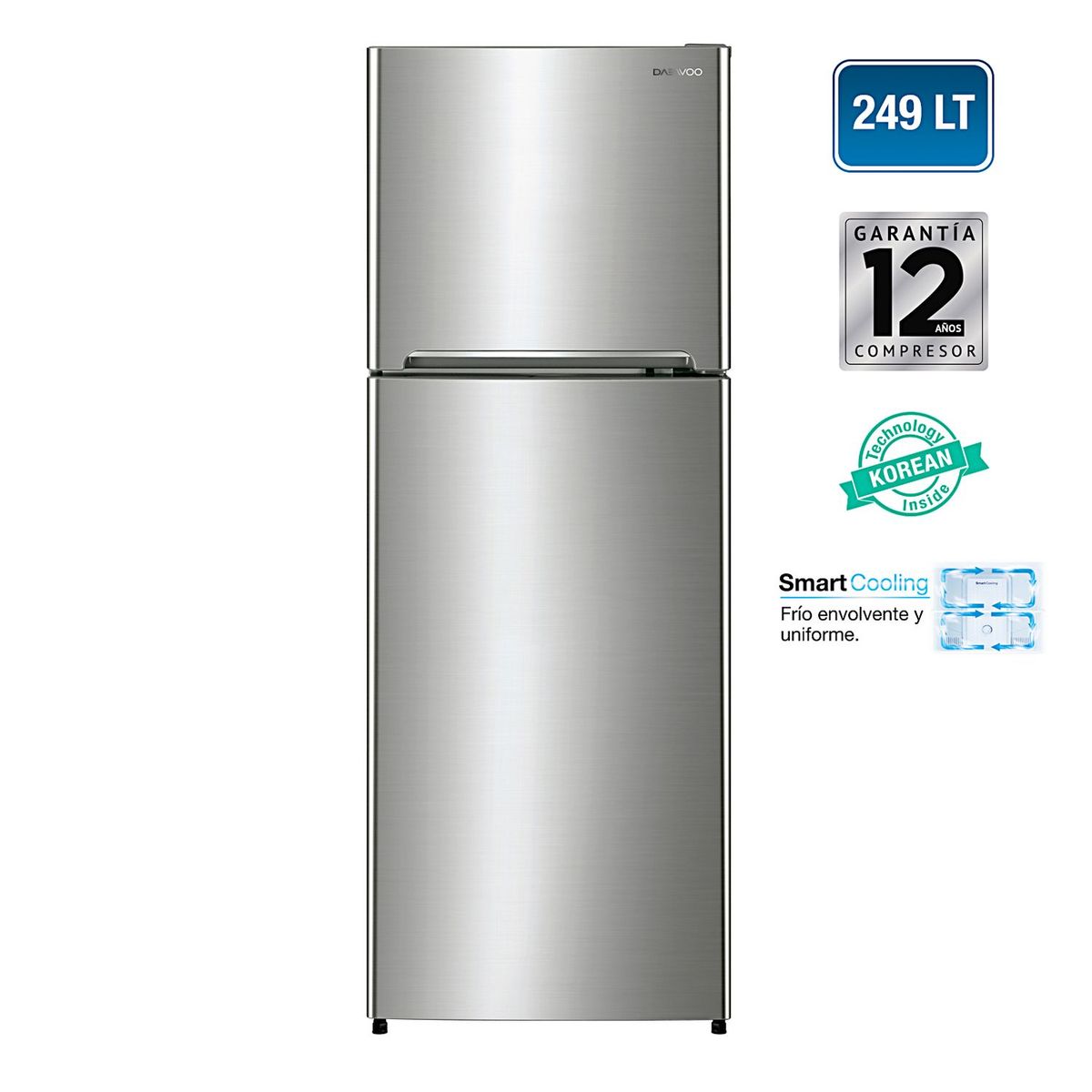 DAEWOO - Refrigerador 249 Lt RGP-25GFB  Silver
