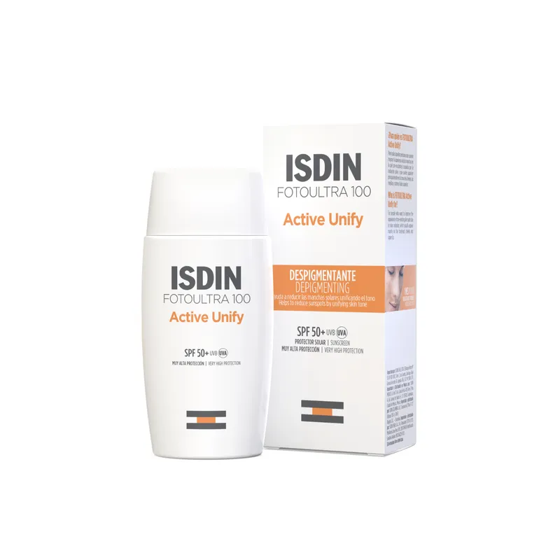 ISDIN - ISDIN FotoUltra ACTIVE UNIFY SPF50+ 50ML - Bloqueador solar facial para manchas sin color