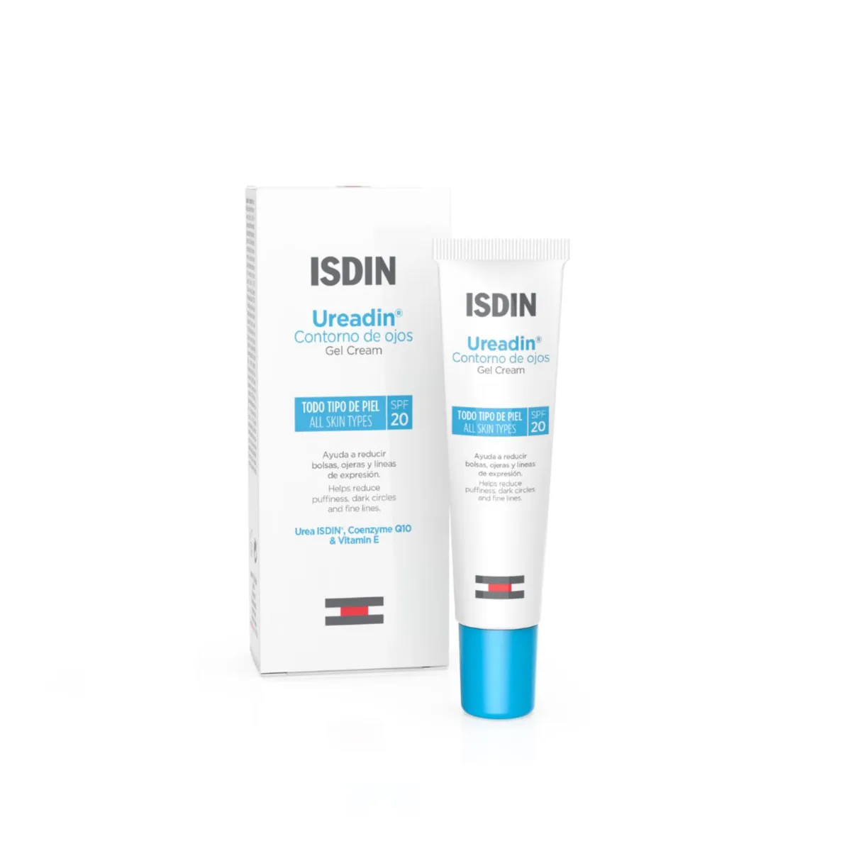 ISDIN - ISDIN Ureadin Contorno de ojos 15ML - Gel crema bolsas, ojeras y líneas de expresión para todo tipo de piel
