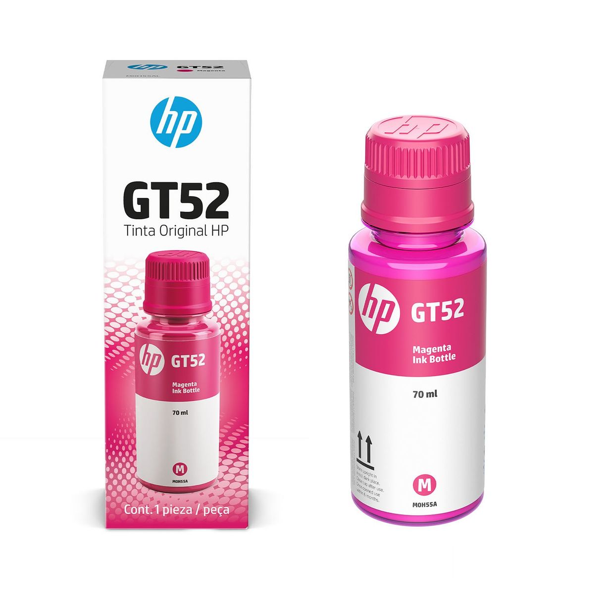 HP - Botella de Tinta Magenta HP GT52 Original