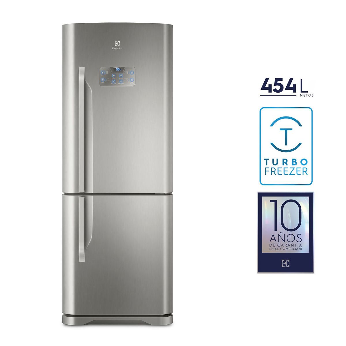 Electrolux - Refrigeradora Bottom Freezer 454 L DB53X Inox