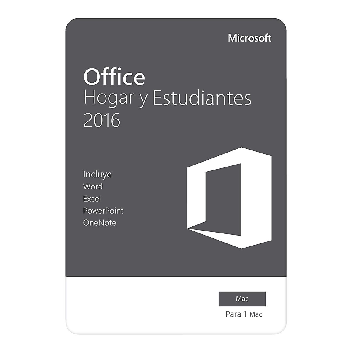 MICROSOFT - Microsoft Office Hogar y Estudiantes 1MAC