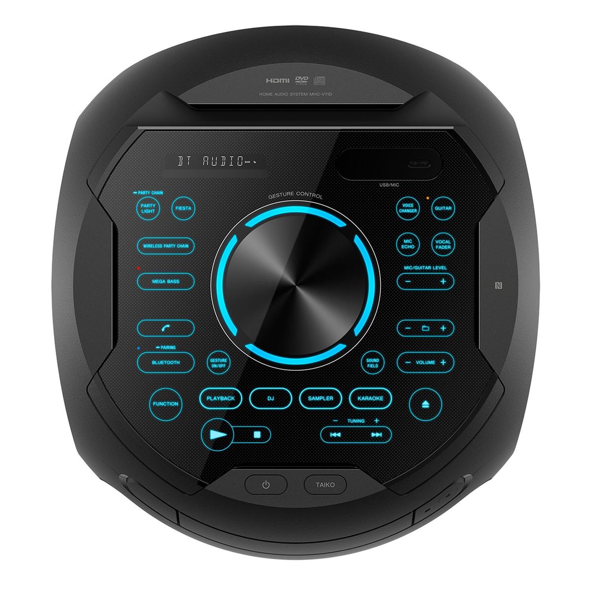 SONY - Equipo de Sonido HDMI/Bluetooth/Karaoke MHC-V71D