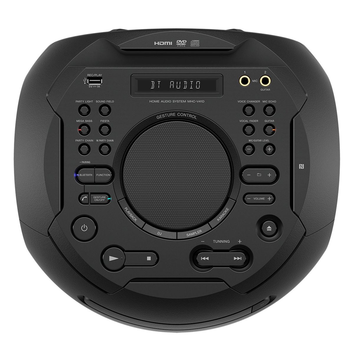 SONY - Equipo de Sonido HDMI/Bluetooth/Karaoke MHC-V41D