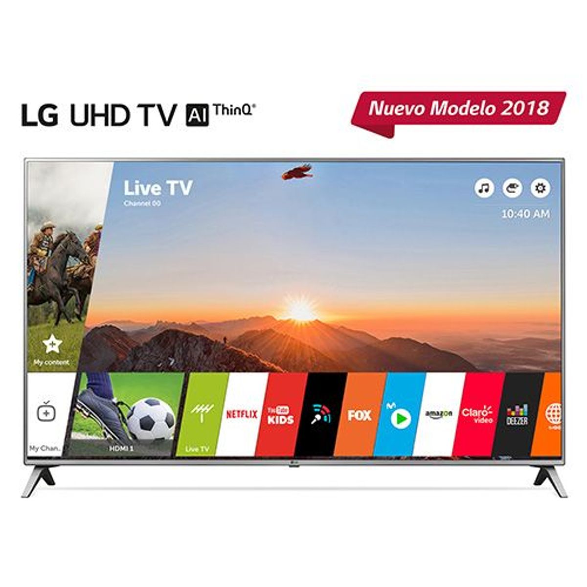 LG - Televisor 86" 4K Ultra HD Smart TV 86UK6570PSA