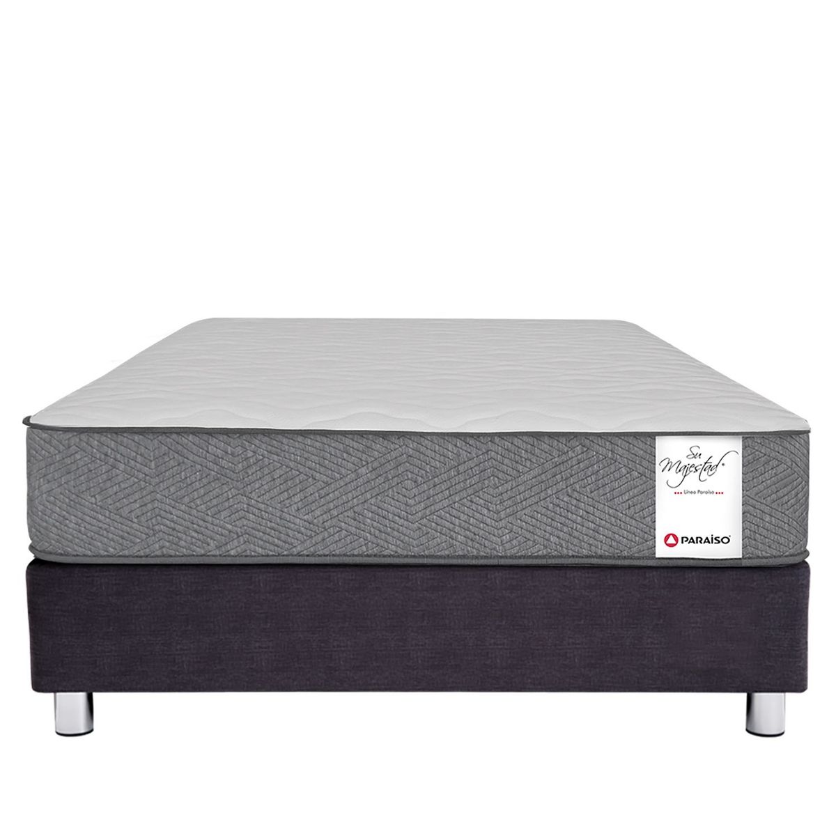 PARAISO - Cama Box Tarima Su Majestad King + 2 Alm + Prot