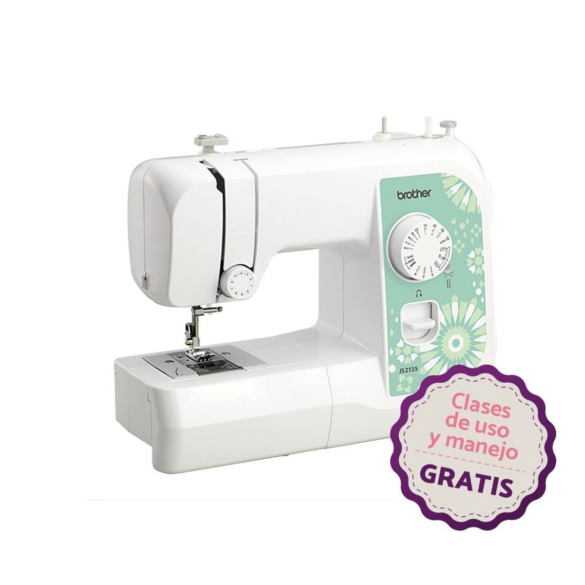 BROTHER - Máquina de Coser Brother JS2135 Mecánica de 14 Puntadas
