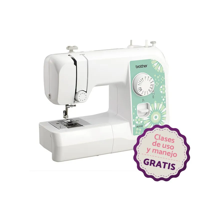 BROTHER - Máquina de Coser Brother JS2135 Mecánica de 14 Puntadas