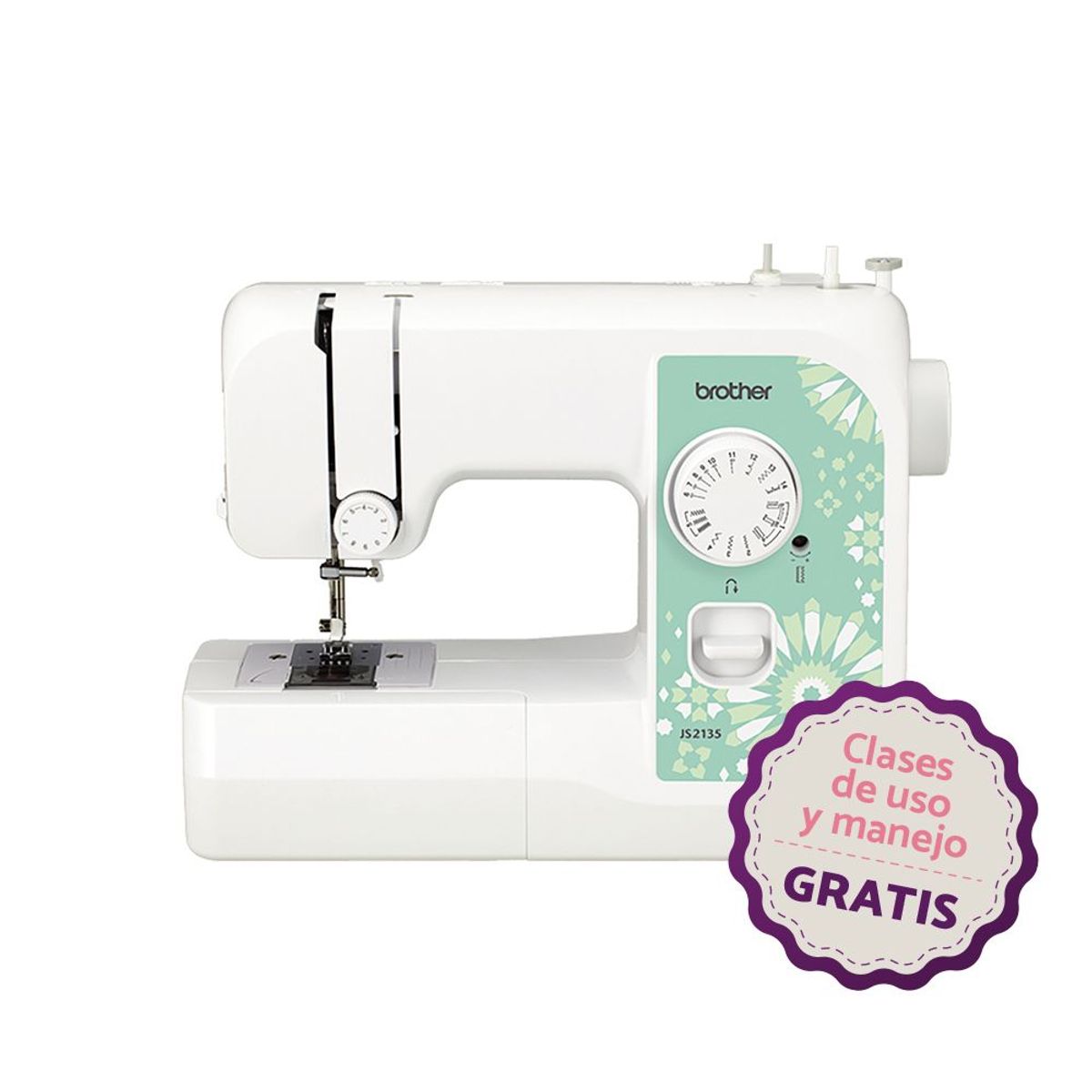 BROTHER - Máquina de Coser Brother JS2135 Mecánica de 14 Puntadas