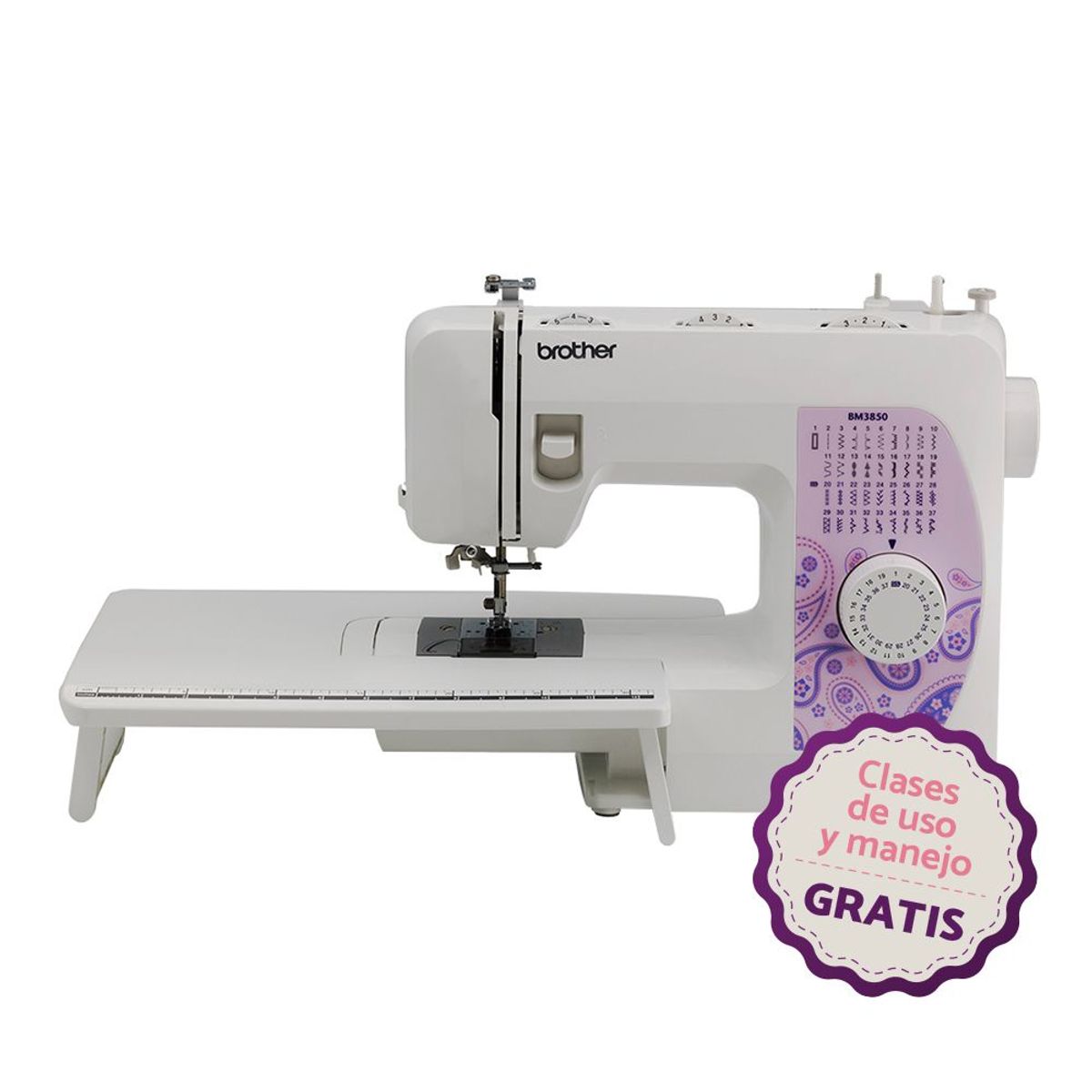 BROTHER - Máquina de Coser Brother BM3850 Mecánica de 37 puntadas