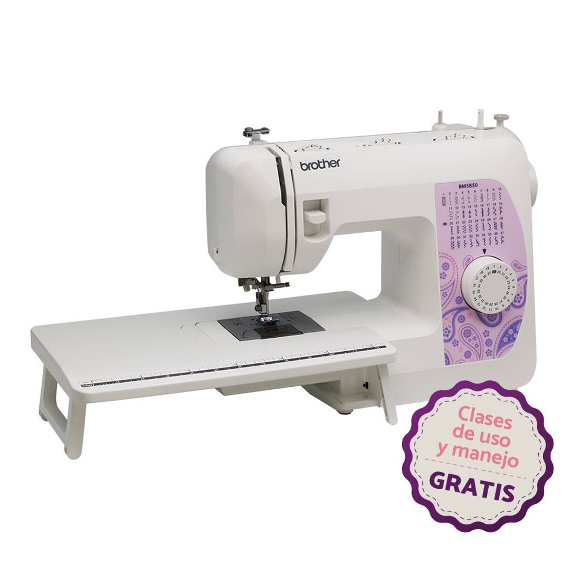 BROTHER - Máquina de Coser Brother BM3850 Mecánica de 37 puntadas