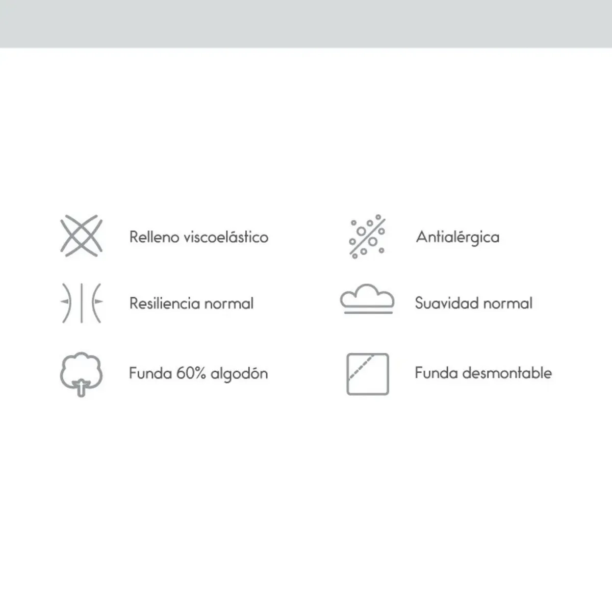 ROSEN - Cama Europea Tempo King + 2 Almohadas Memory Max