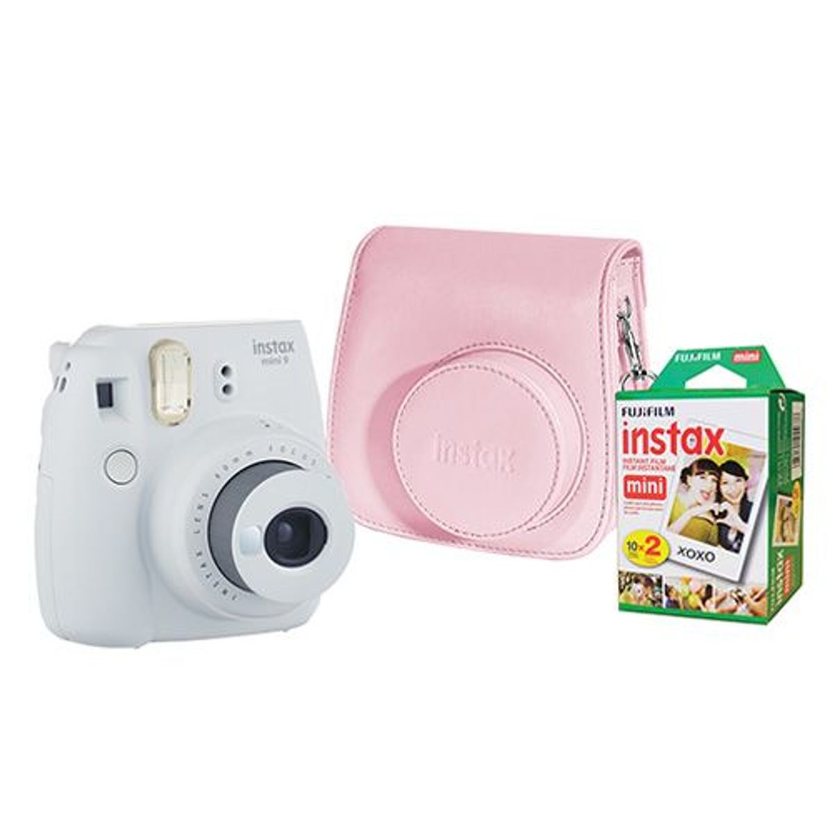 FUJI - Cámara Instantánea Instax Pack Mini 9 Blanco