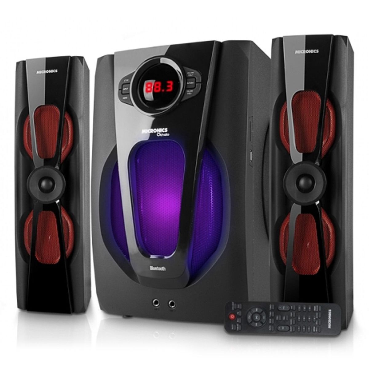 MICRONICS - Sistema de audio LED Bluetooth 8" S7032 OTHELO