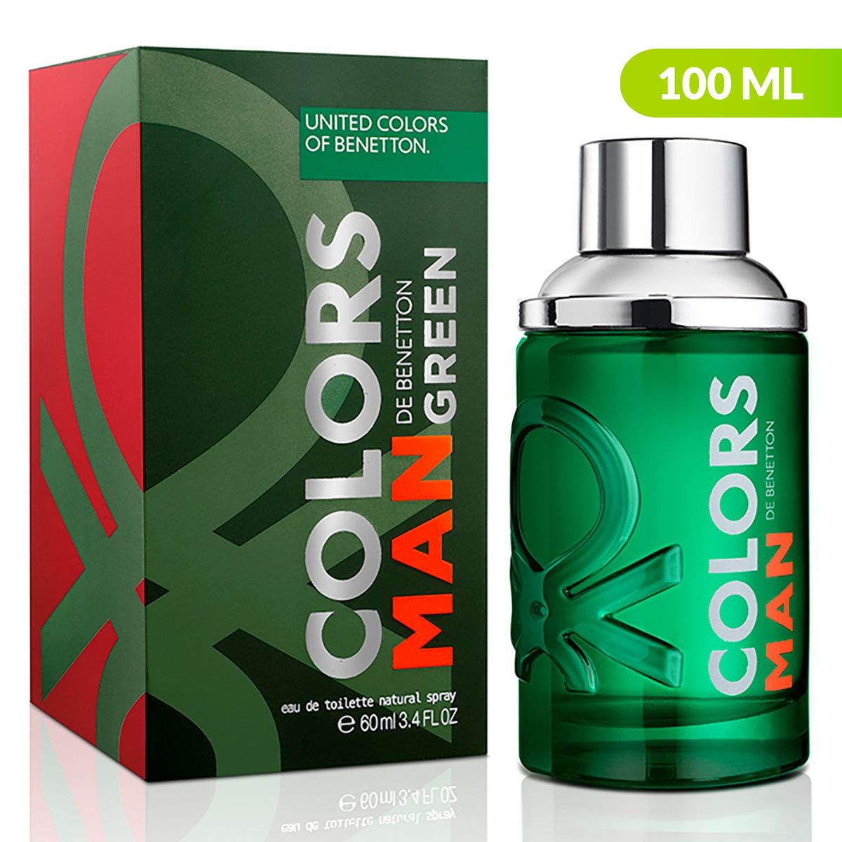 BENETTON - Fragancia Colors Benetton Man Green Edt 100 Ml