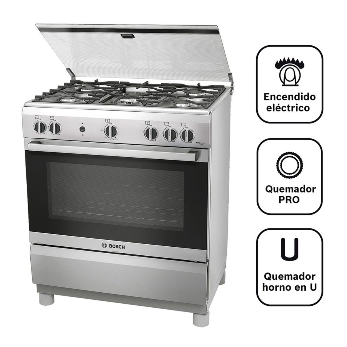 BOSCH - Cocina 5 hornillas PRO525 IX