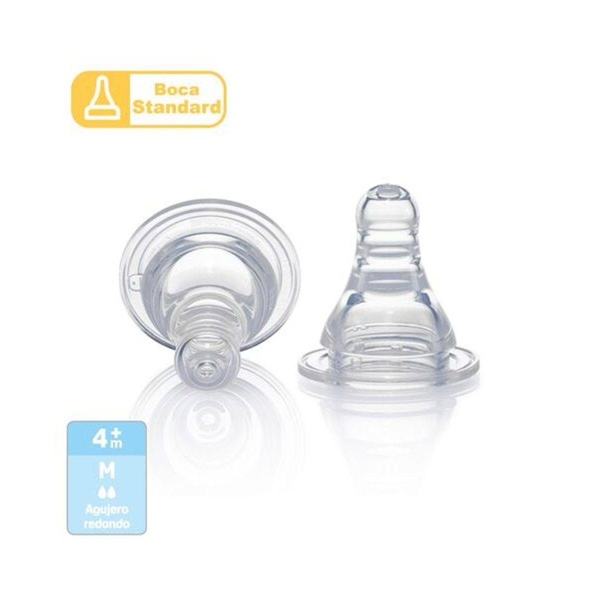 PIGEON - Tetina Peristáltica Boca Standard Y - 2 Unidades