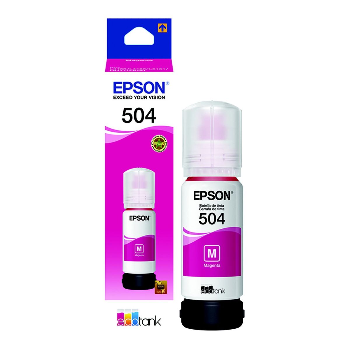 EPSON - Botella de tinta Magenta T504