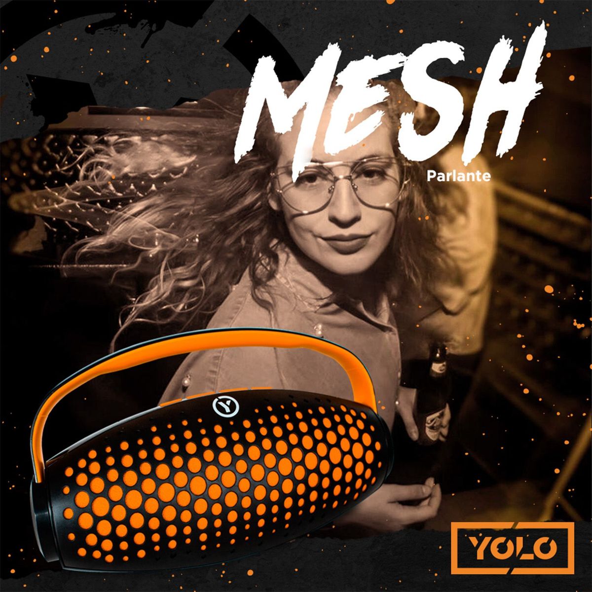 YOLO - Parlantes Outdoor YBTS7527 Bluetooth Negro