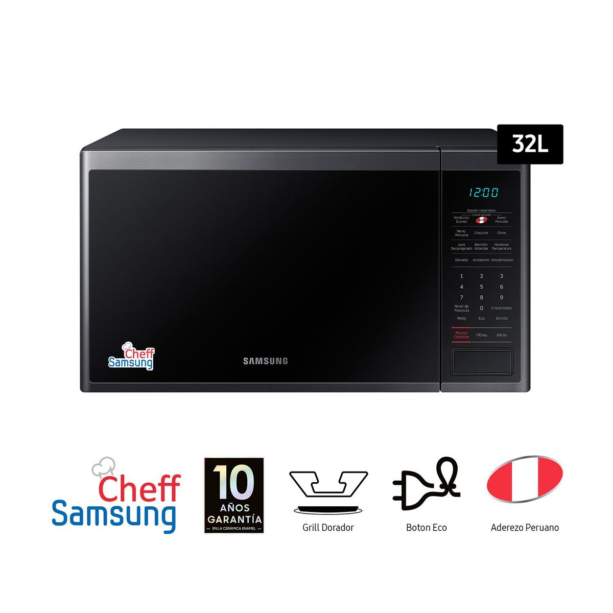 SAMSUNG - Microondas Samsung 32L MG32J5133AG/PE