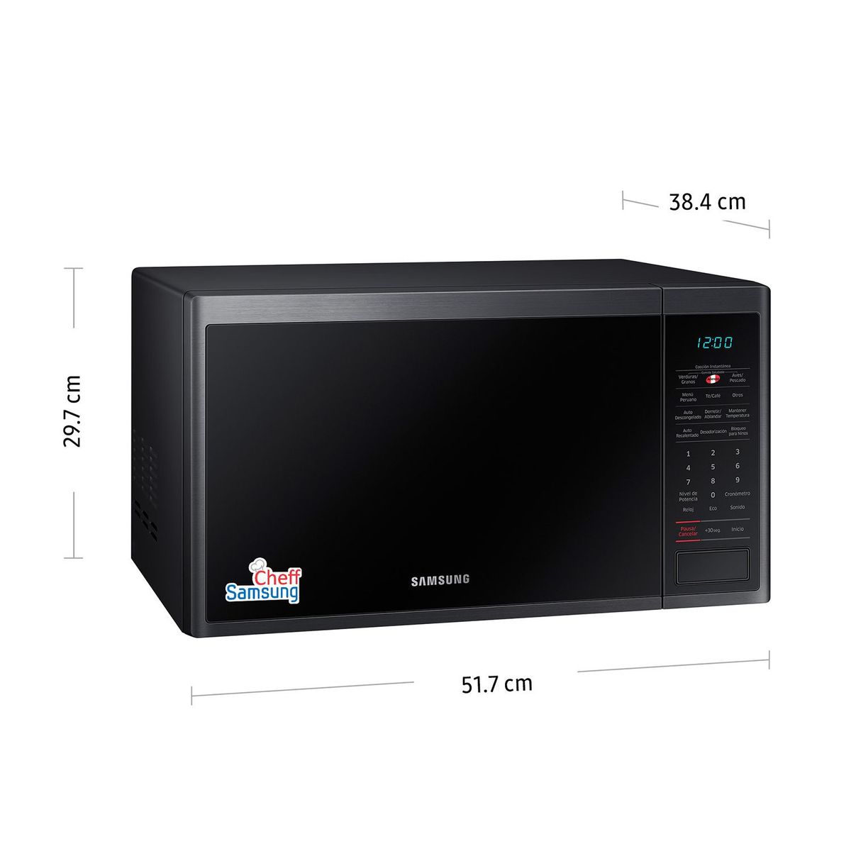 SAMSUNG - Microondas Samsung 32L MS32J5133AG/PE Espejado