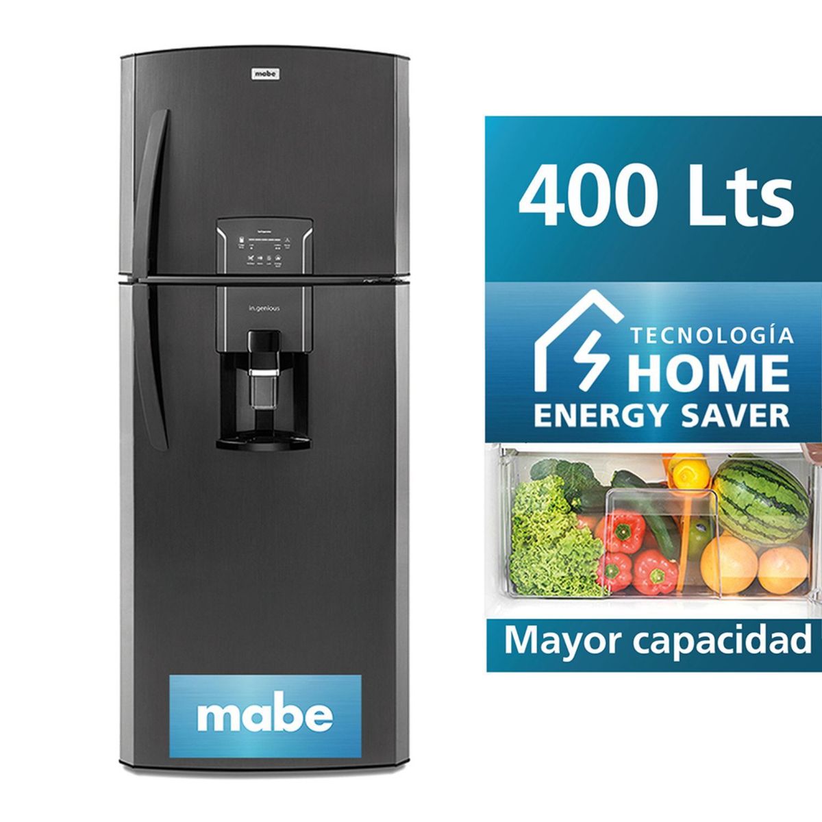 MABE - Refrigerador 400 Lt RMP400FZPC Negro