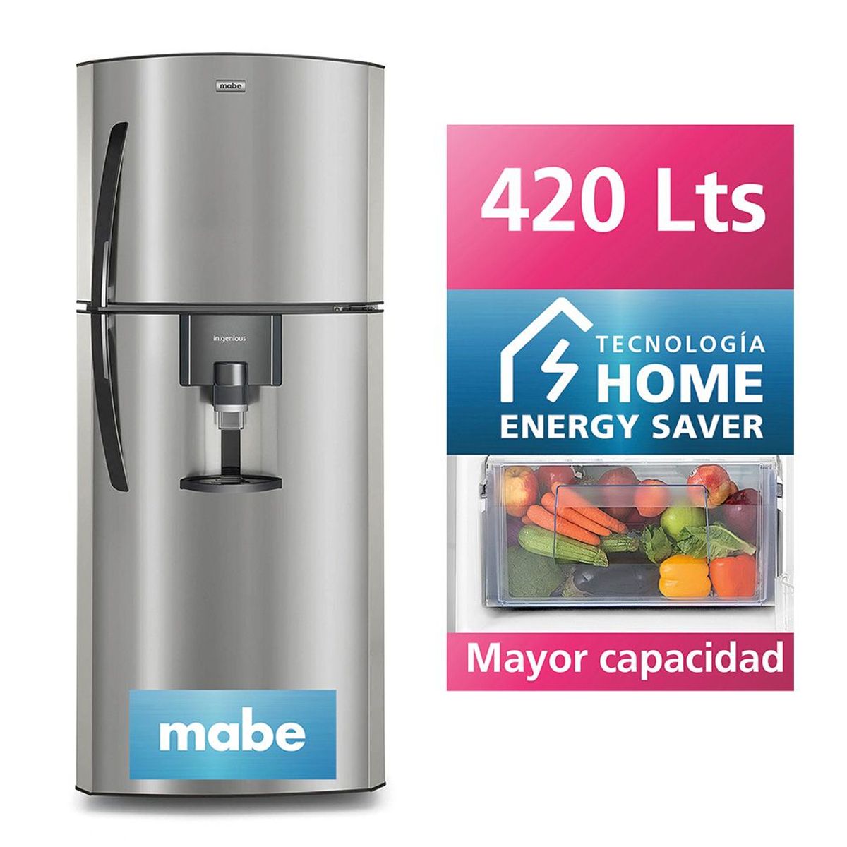 Mabe - Refrigeradora No Frost 420 Litros RMP420FYPU