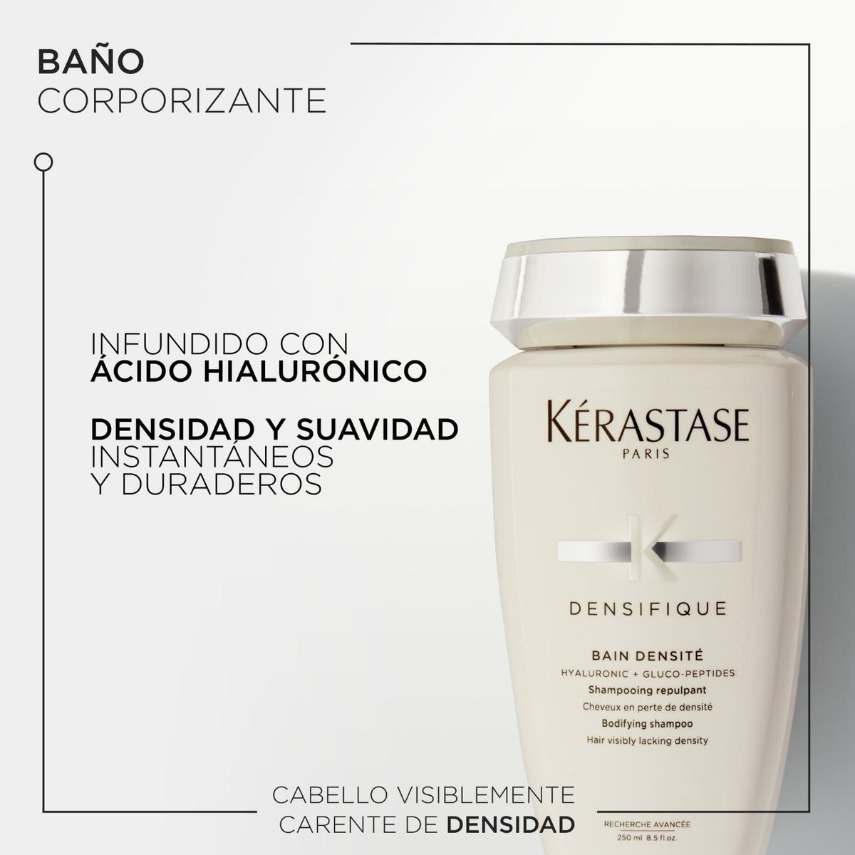 KERASTASE - Shampoo Kérastase Densifique para mujer engrosa cabello fino 250ml