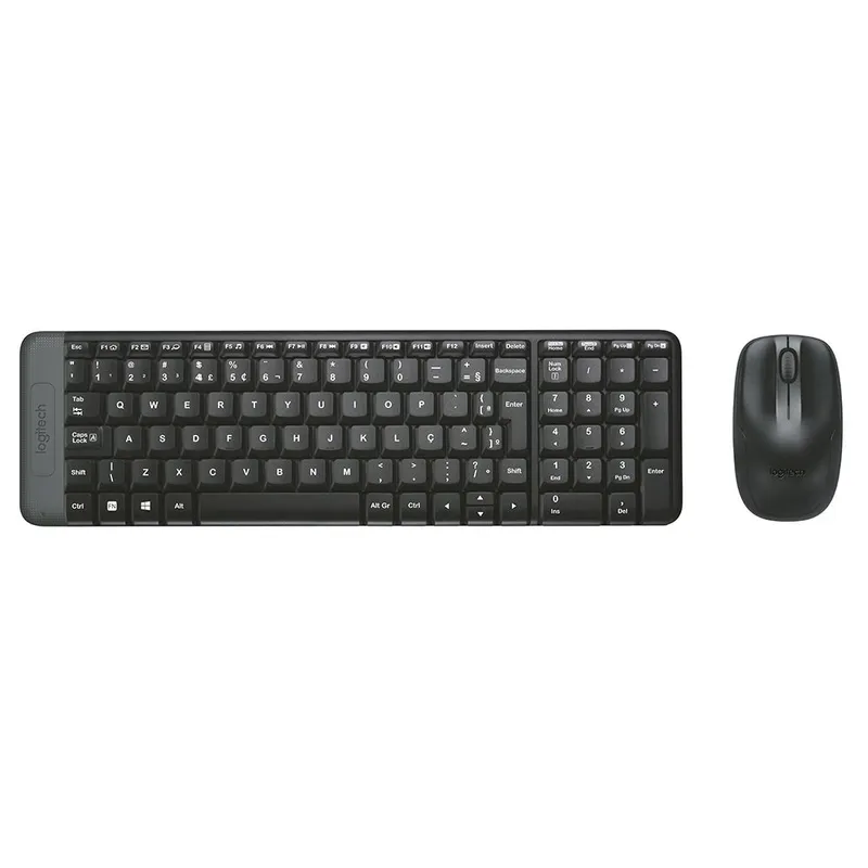 LOGITECH - Combo Teclado + Mouse Wireless USB Sp Negro