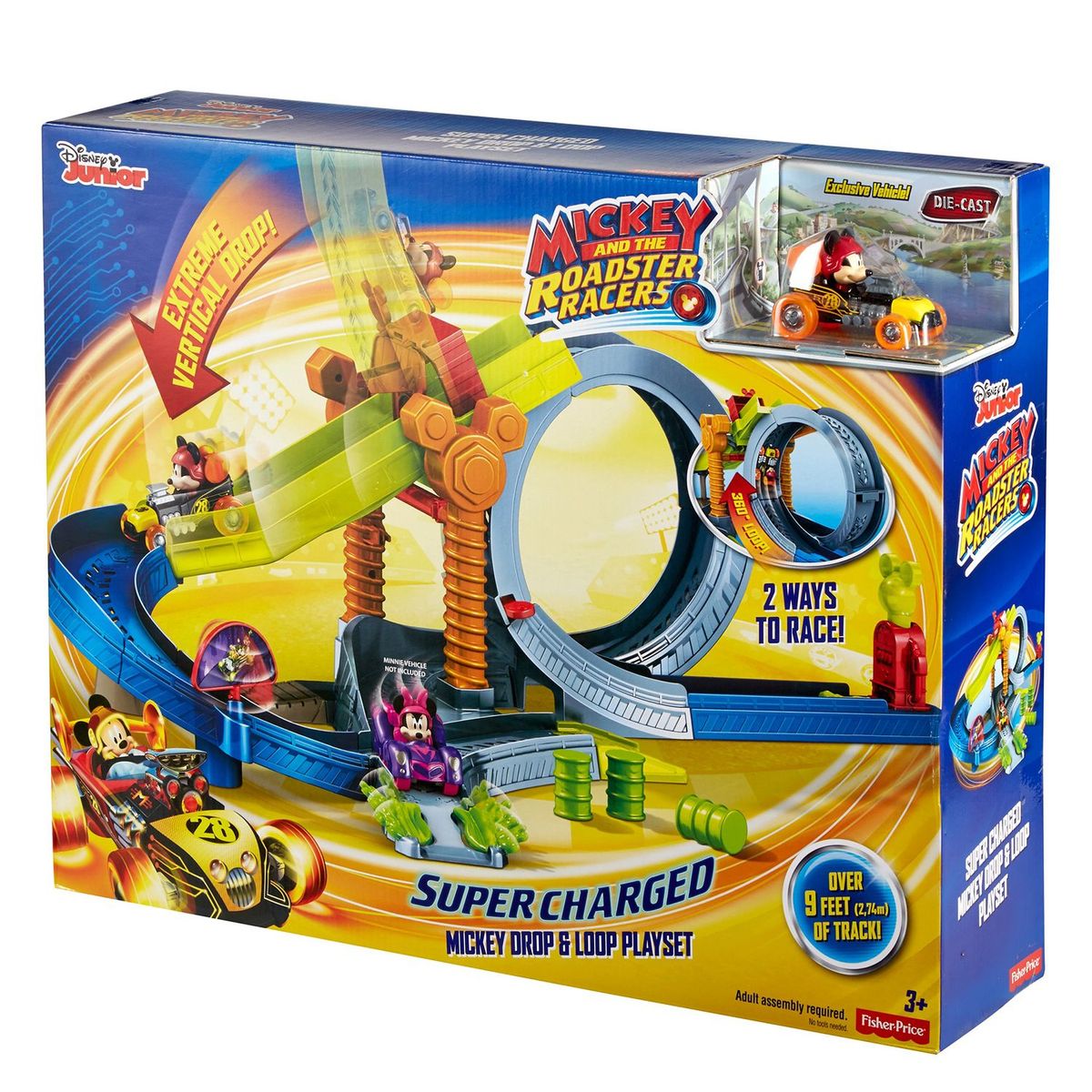 MALCREADO16002 - Set Mickey Pista Aventura Sobre Ruedas