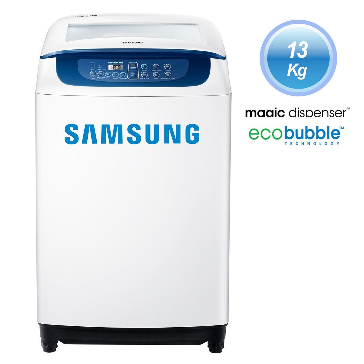 SAMSUNG - Lavadora 13 kg  WA13F5L2UDW Blanco