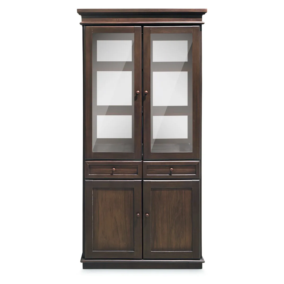 AMBIENTA - Vitrina Domino 4 Puertas 2 Cajones