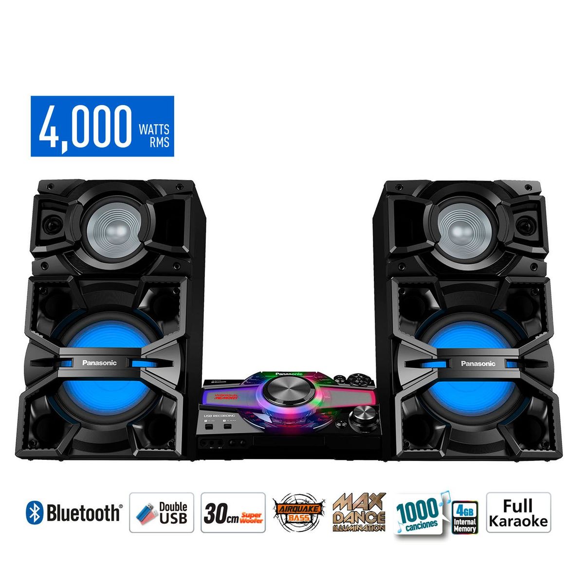 Panasonic - Minicomponente MAX6500 Negro 4000 W