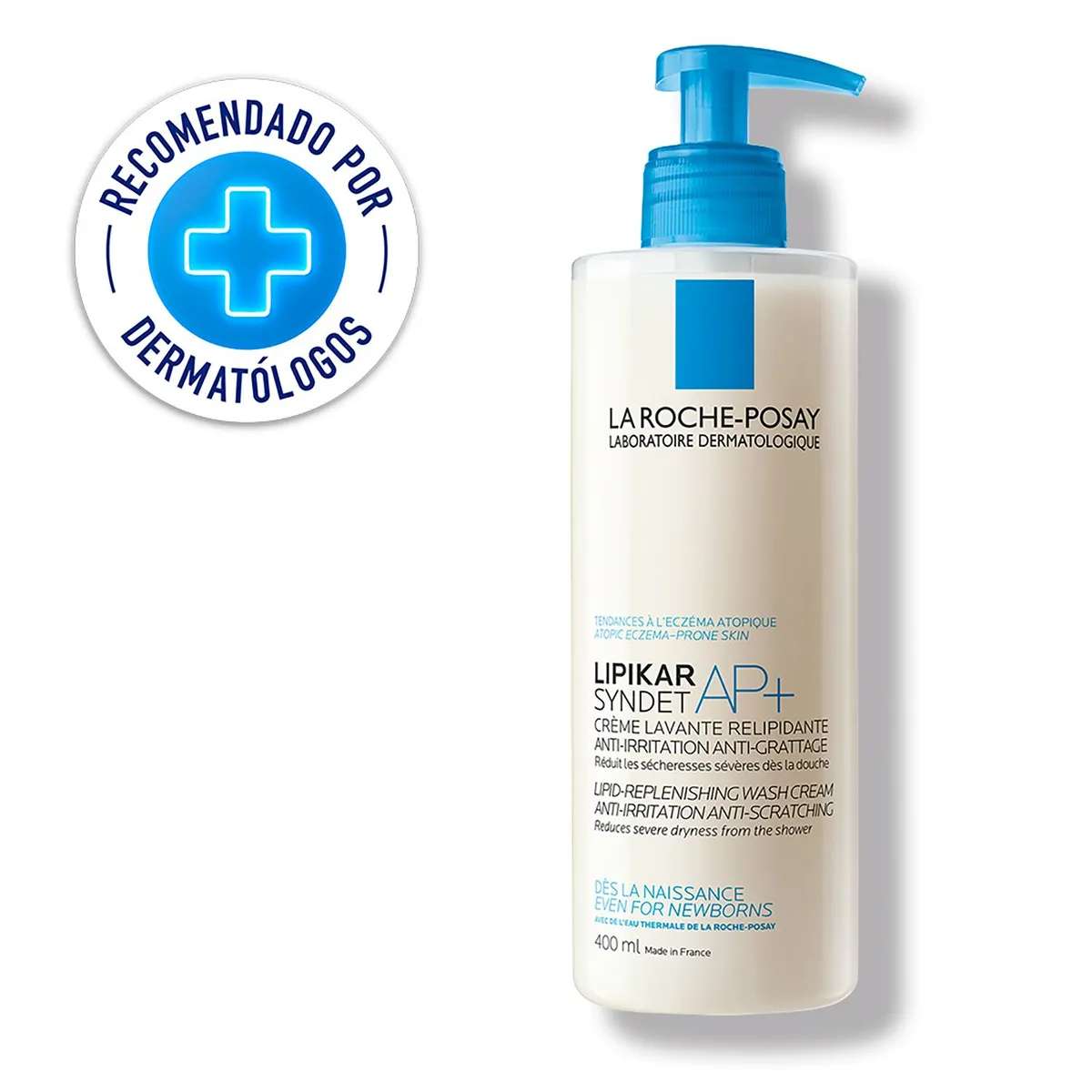 LA ROCHE POSAY - Crema de Ducha Pieles Secas Lipikar Syndet AP+ 400ml