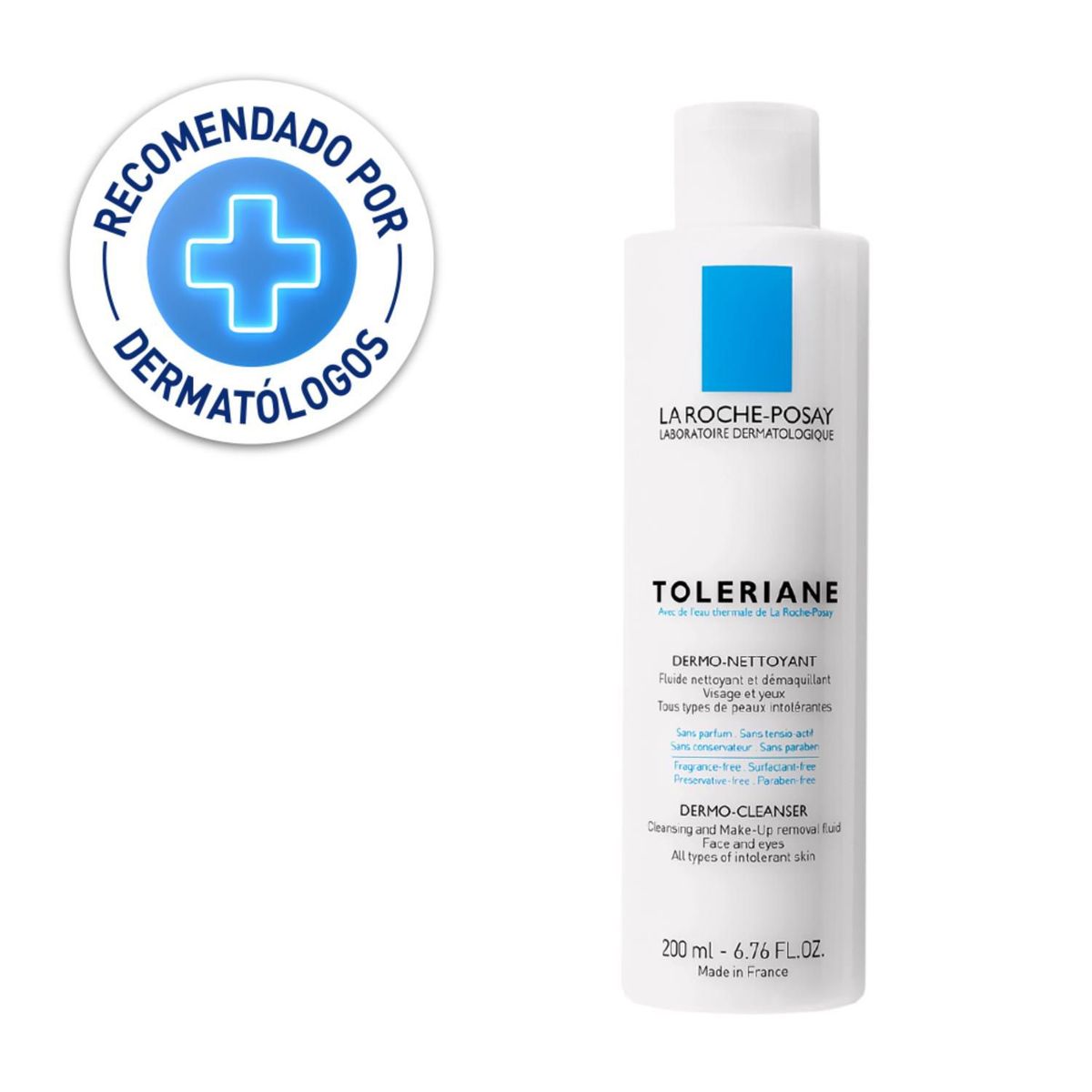 LA ROCHE POSAY - Desmaquillante Pieles Sensibles Toleriane Dermolimpiador 200ml
