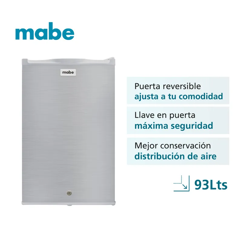 MABE - Frigobar 93 Ltrs Netos Inox Mabe - RMF04PRX0