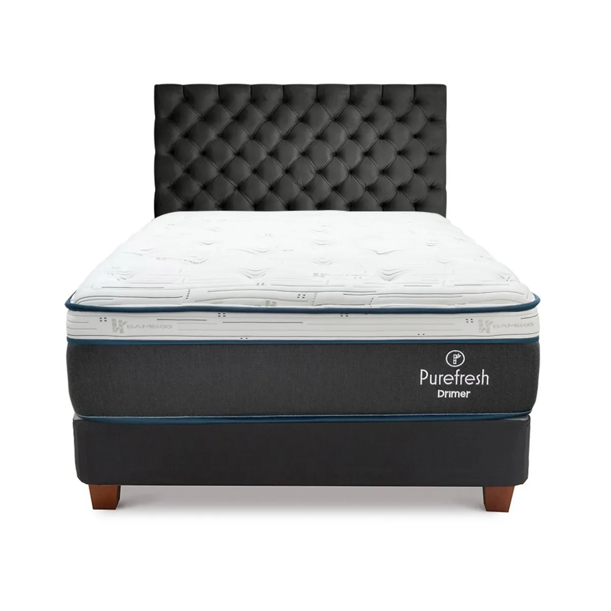 DRIMER - Dormitorio Pure Fresh Queen  + 2 Almohadas + 1 Protector