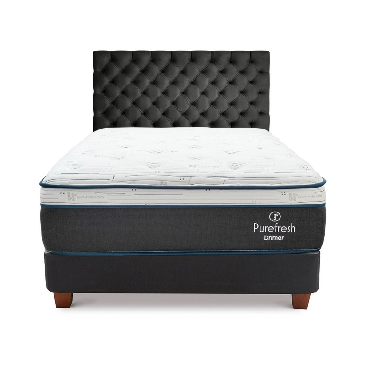 DRIMER - Dormitorio Pure Fresh King + 2 Almohadas + 1 Protector