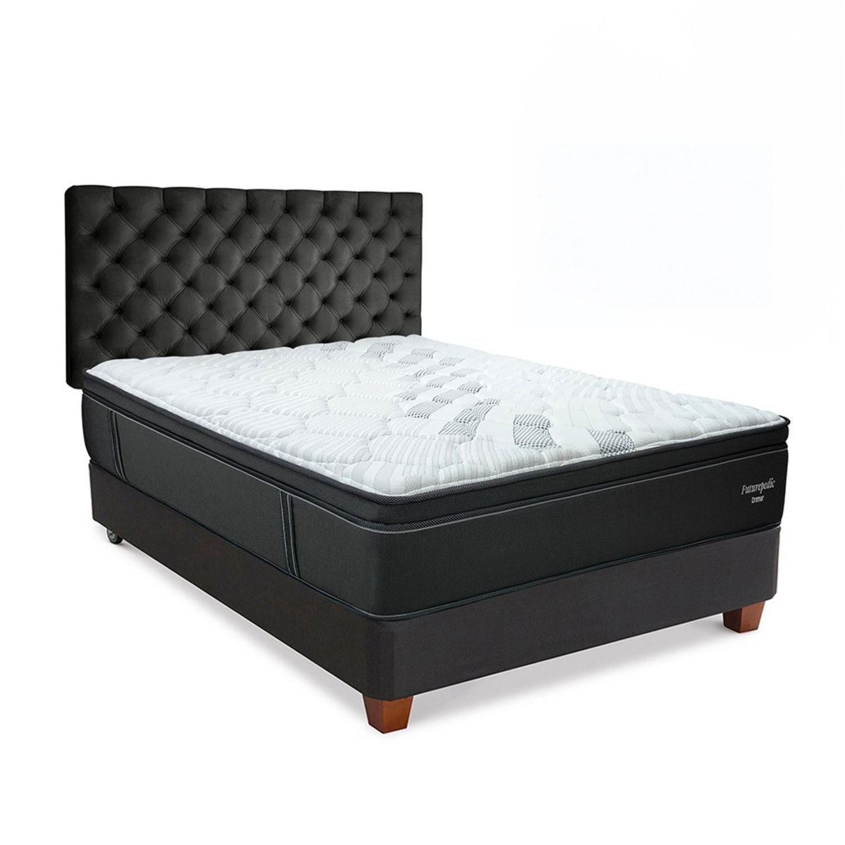 DRIMER - Dormitorio Futurepedic 2 Plz + 2 Almohadas