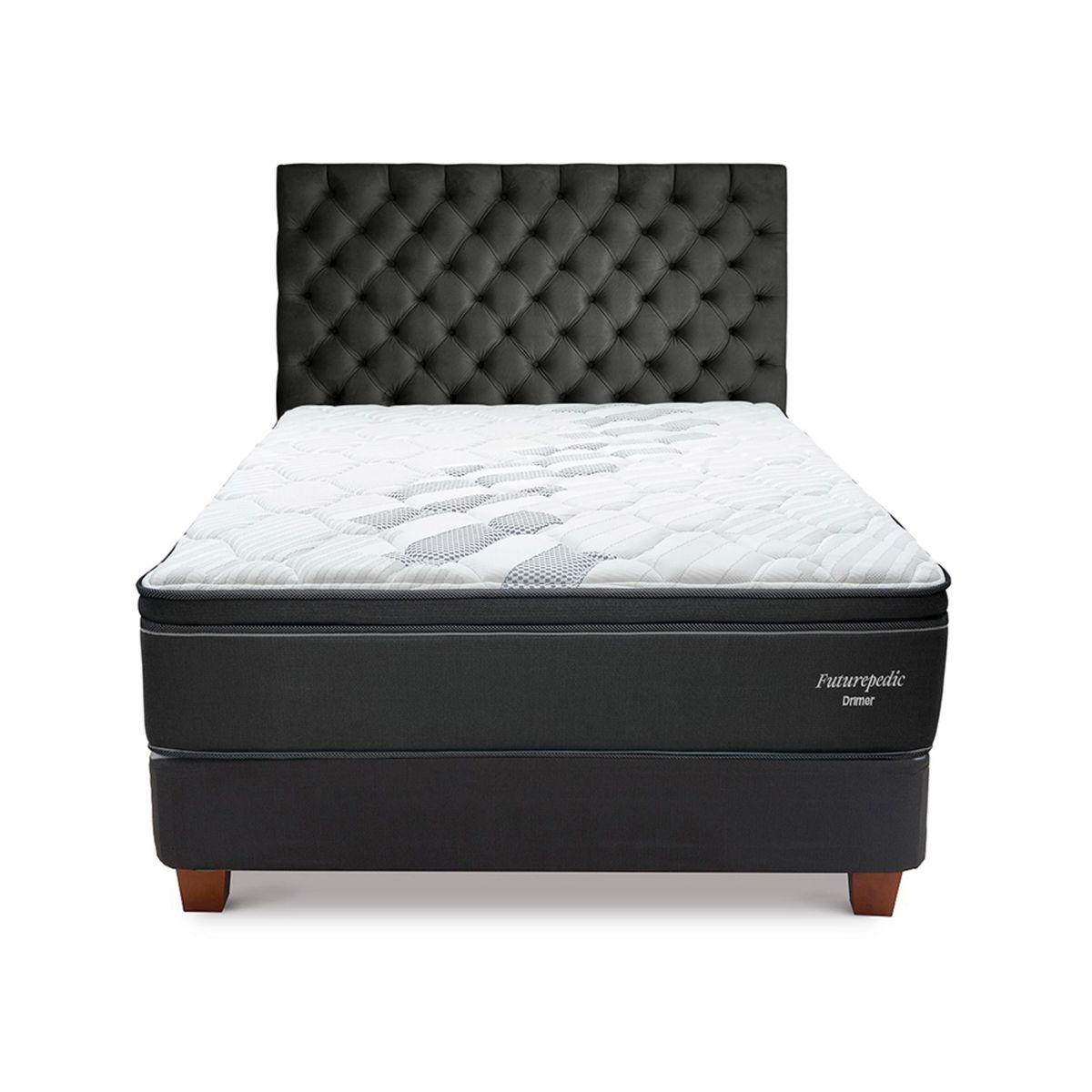 DRIMER - Dormitorio Futurepedic 2 Plz + 2 Almohadas