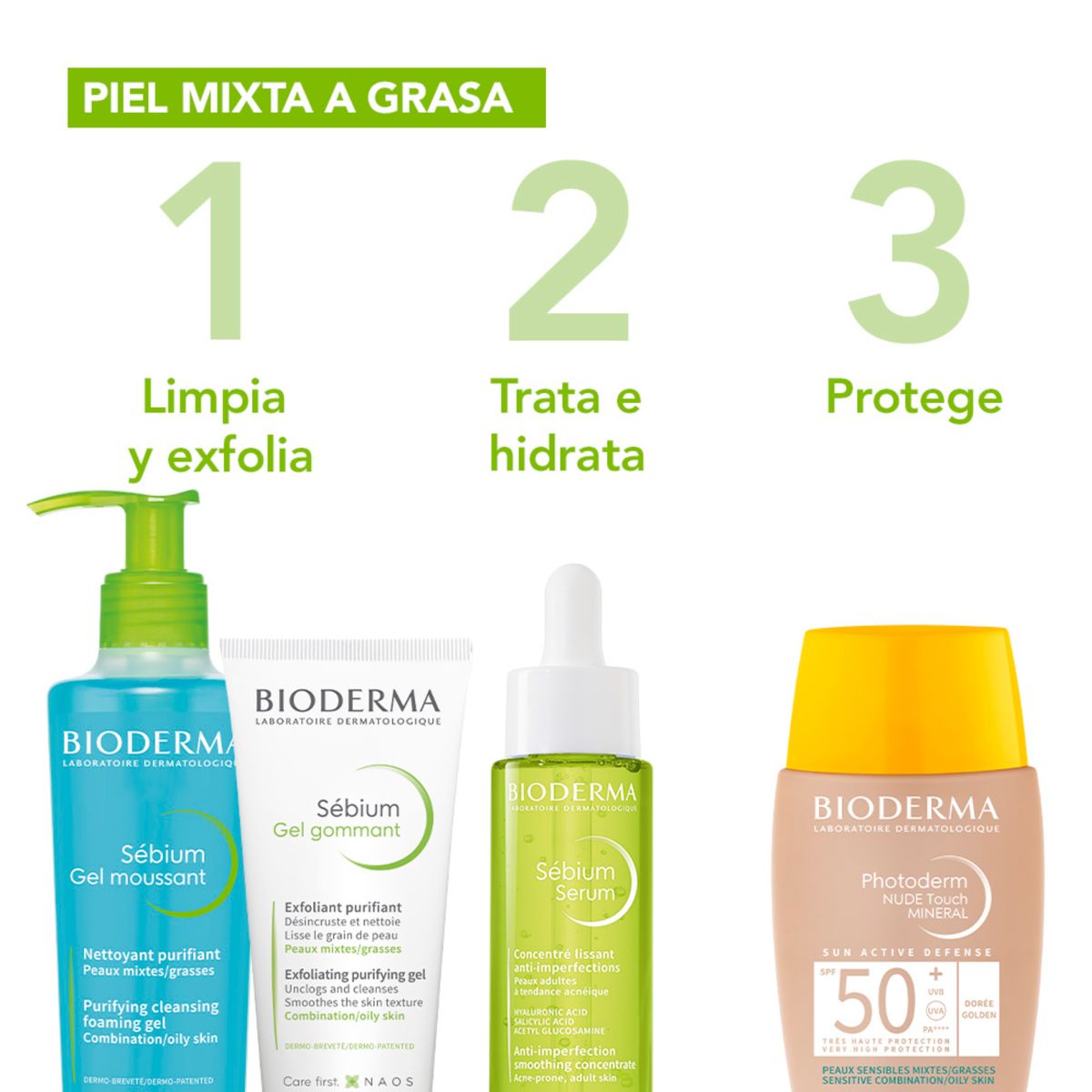 BIODERMA - Sebium Gel Gommant 100ml. Bioderma