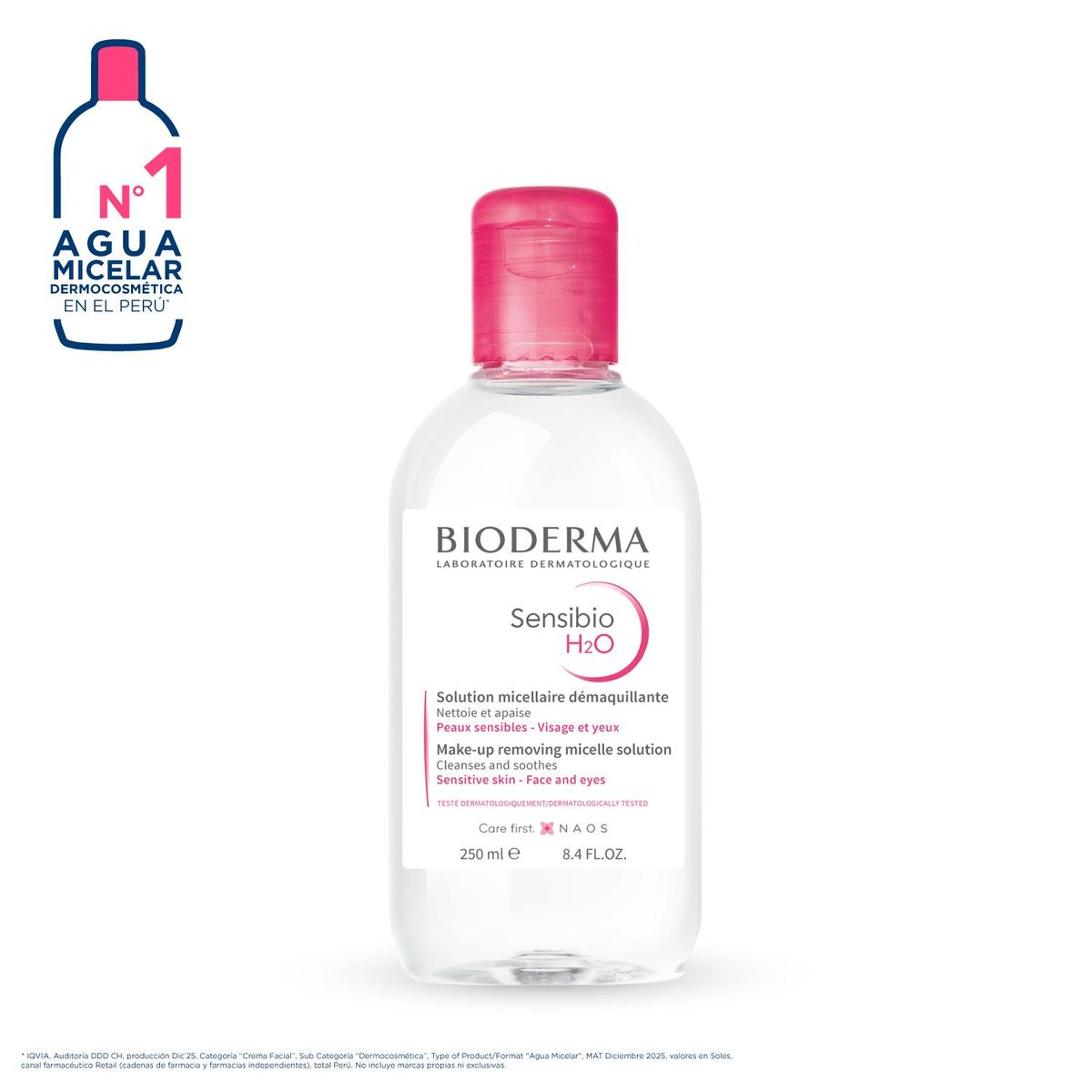 BIODERMA - Agua micelar Sensibio H2O 250 ml