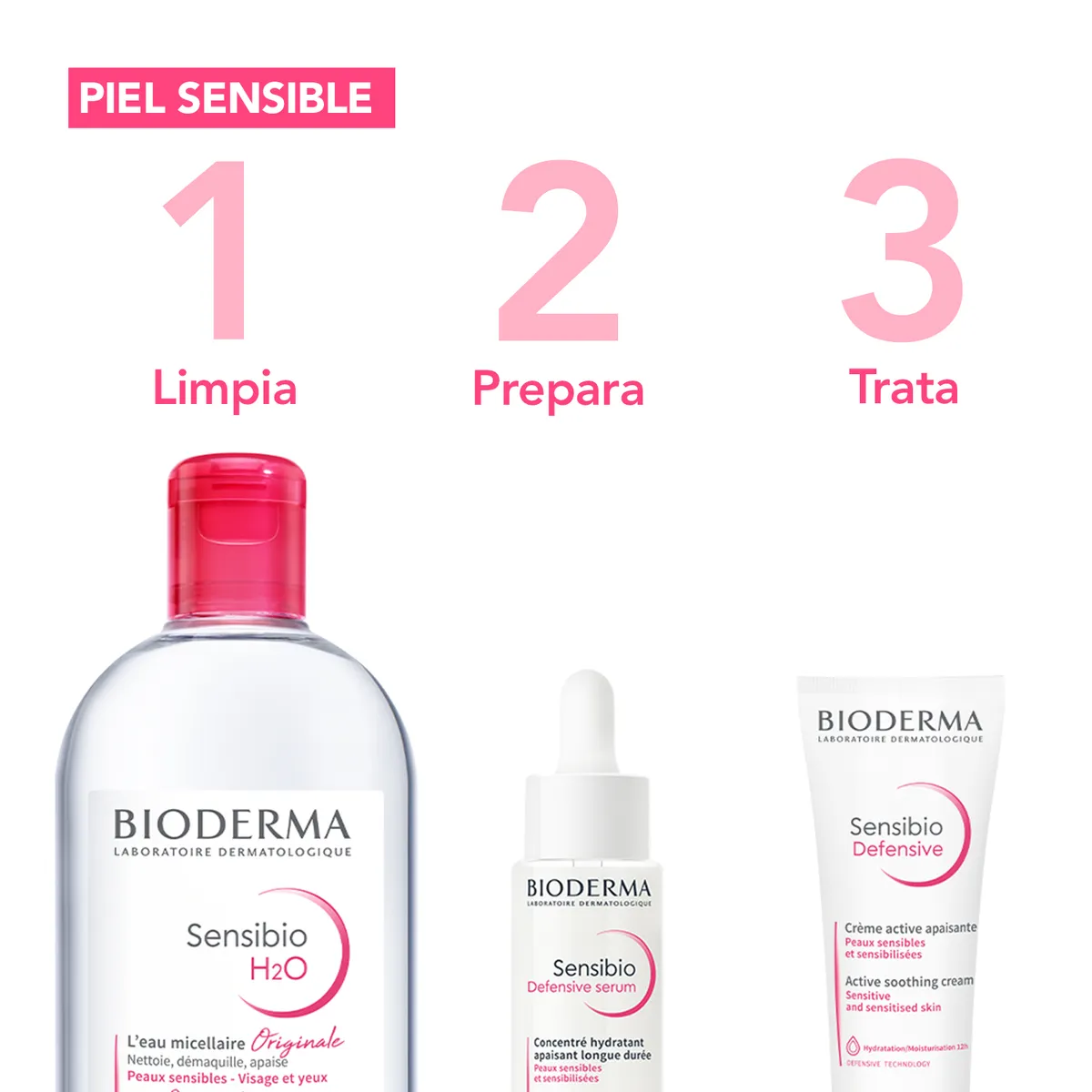 BIODERMA - Agua micelar Sensibio H2o Pp Inversee 500ml