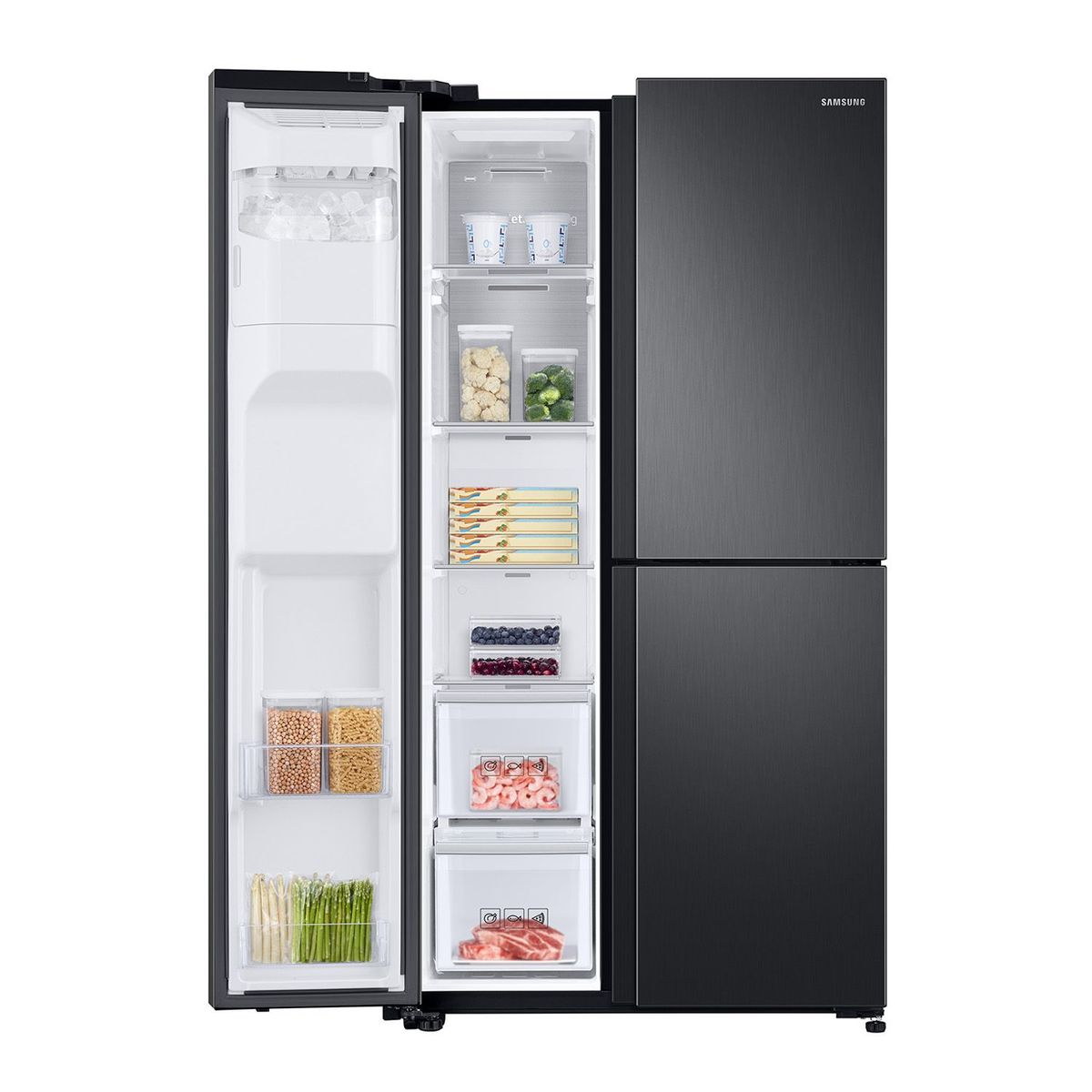 SAMSUNG - Refrigeradora No Frost 604 Lts 3 Puertas RS68N8670B1 Black