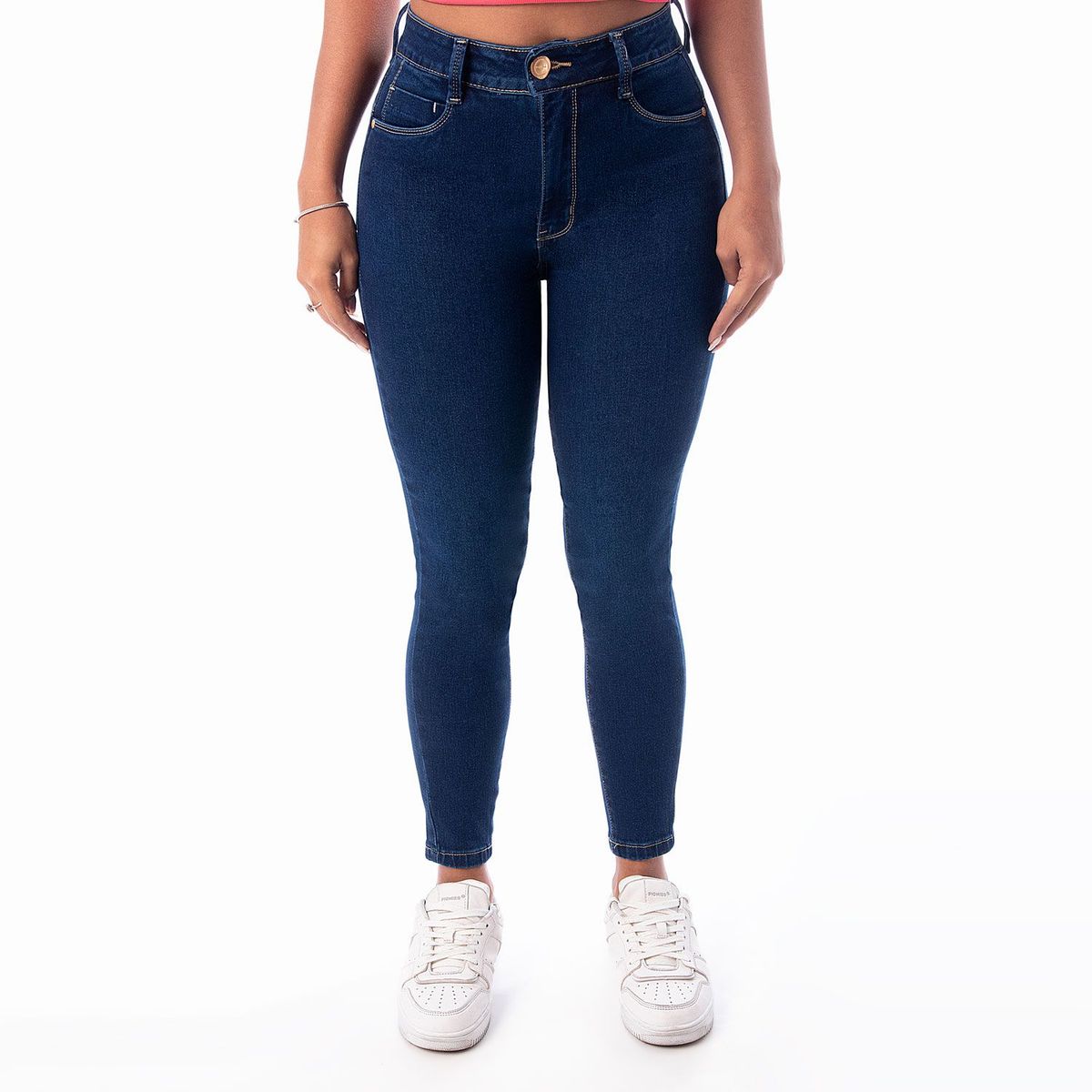PIONIER - Jean Skinny Tiro Alto Mujer Pionier