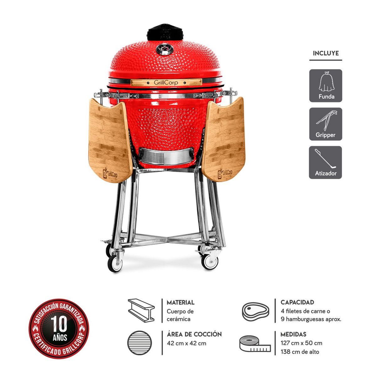 GRILLCORP - Asador Grillcorp Kamado Mediano