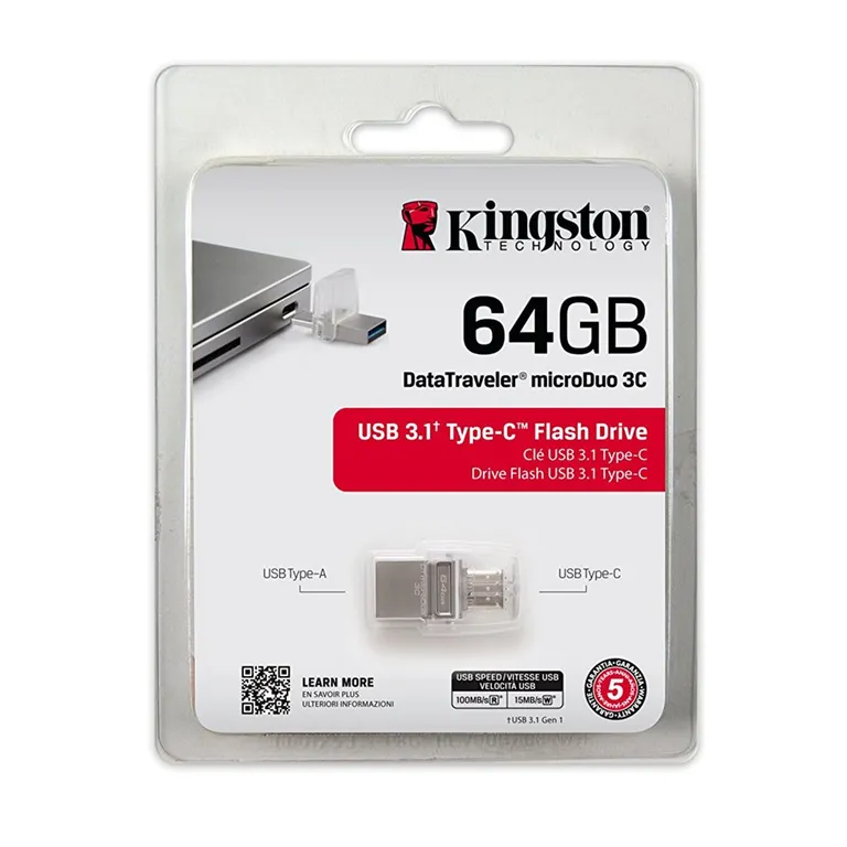 Memoria MicroDuo 3C Kingston 64GB OTG